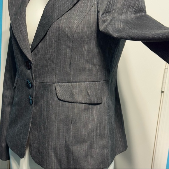 Classiques Entier Black with Brown hues Blazer Tailored Professional Jacket 14 - Picture 2 of 16